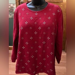 Red Alfred Dunner sweater